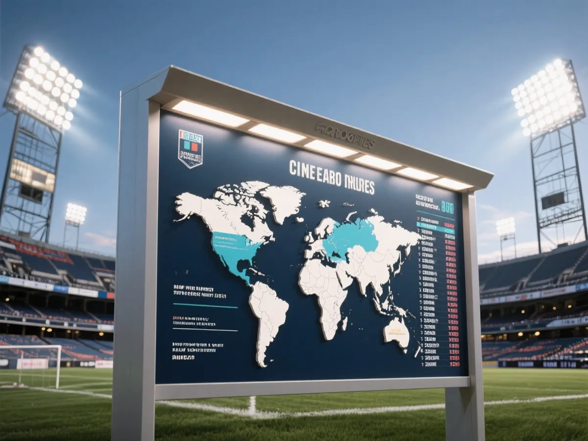世界盃賽程時間表視覺示意