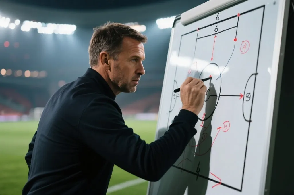 足球战术板与数据研判